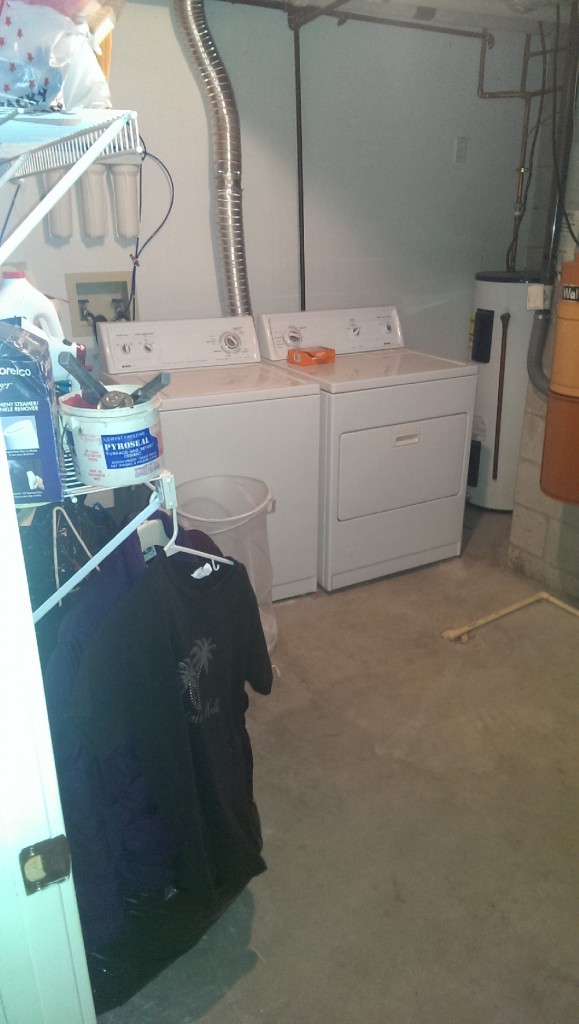 basement washer and dryer in furnace room area Todd Stuart Noordyk